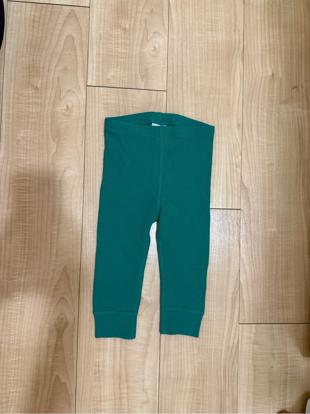 Hanna Anderson Kids Ribbed Leggings - Teal - Never worn - 18-24m